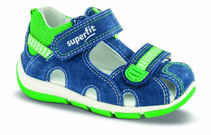 Blå og grøn sandal fra Superfit