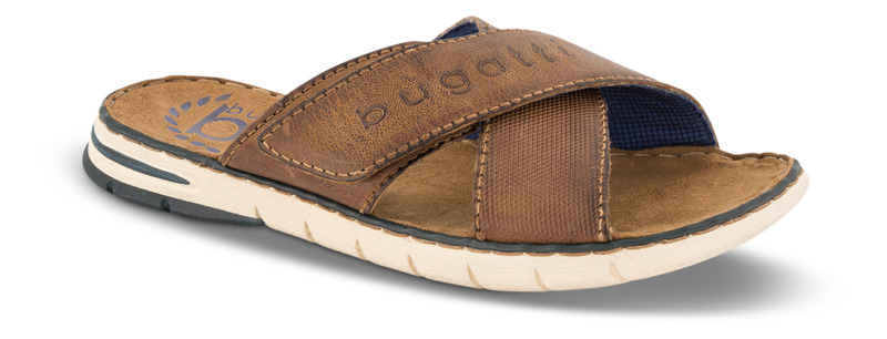 Brun Bugatti slip-in sandal