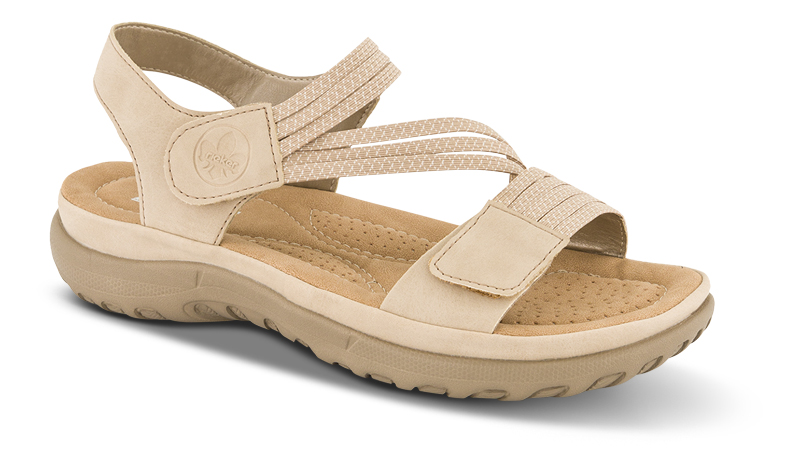 Riker sandaler i beige