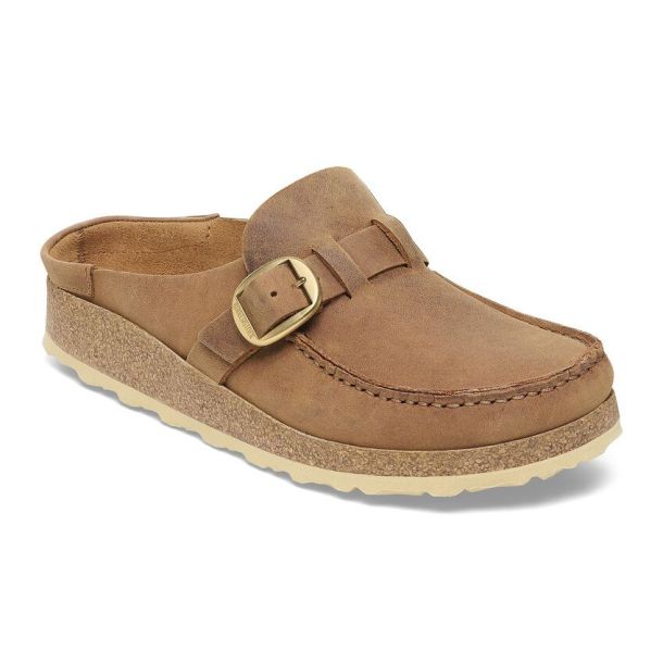 Birkenstock buckley oiled leather cognac