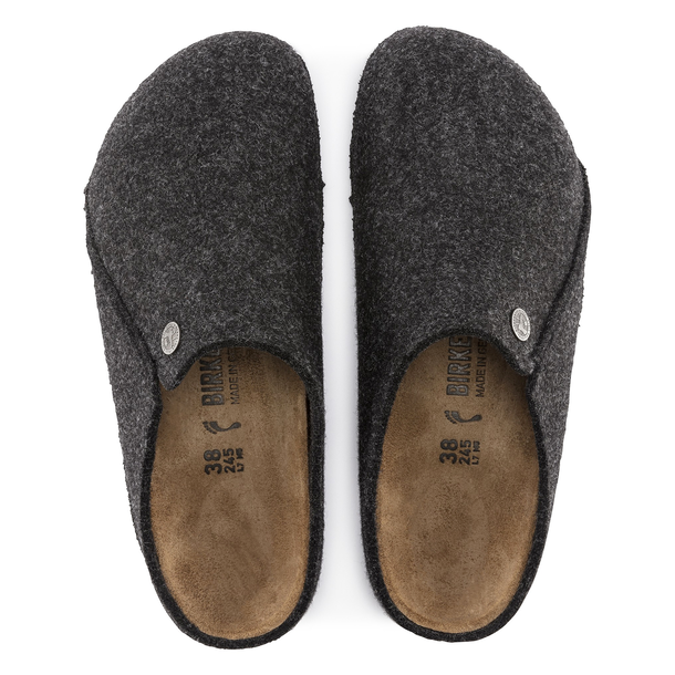 Birkenstock zermatt wool felt anthracite narrow